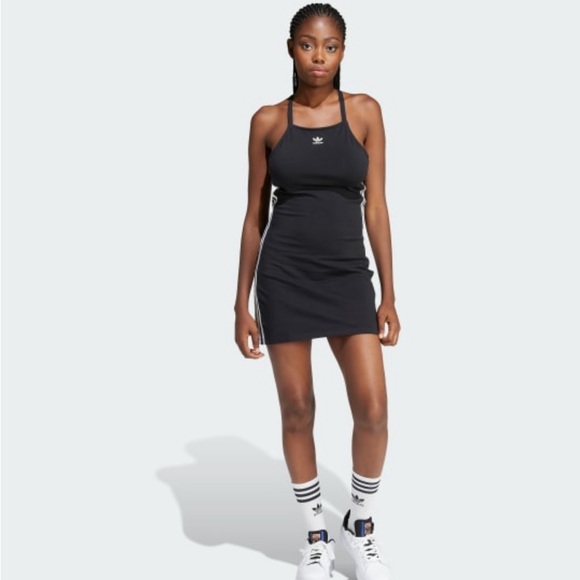 NWT Adidas 3 Stripe Dress - Picture 2 of 5